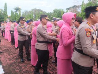 Kapolda Sulsel Pimpin Upacara Kenaikan Pangkat Personel Polri Periode 1 Juli 2025 dan PNS Polri Polda Sulsel