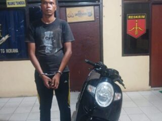 Polsek Tanjung Morawa Tangkap Pelaku Hipnotis dan Curi Motor Driver Ojol"