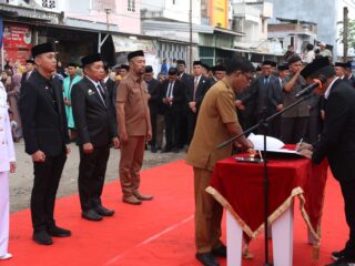 Bupati Sidrap Lantik 48 Pejabat di Pelataran Pasar Pangkajene