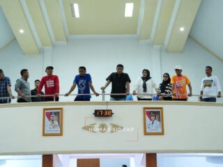 Bupati dan Wabup Sidrap Pantau Persiapan HUT Daerah