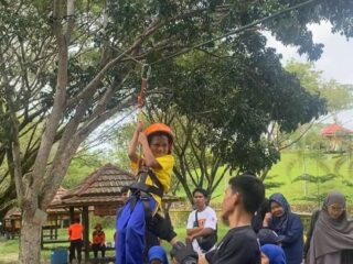 Owner Taman Wisata Puncak Bila Apresiasi Edukasi Kebencanaan BPBD Sidrap untuk Anak Usia Dini