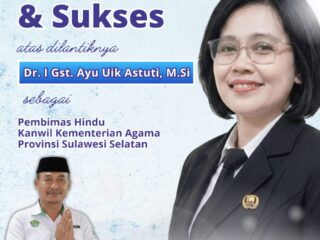 Penyelenggara Hindu Kemenag Sidrap Ucapkan Selamat atas Pelantikan Pembimas Hindu Kanwil Kemenag Sulsel