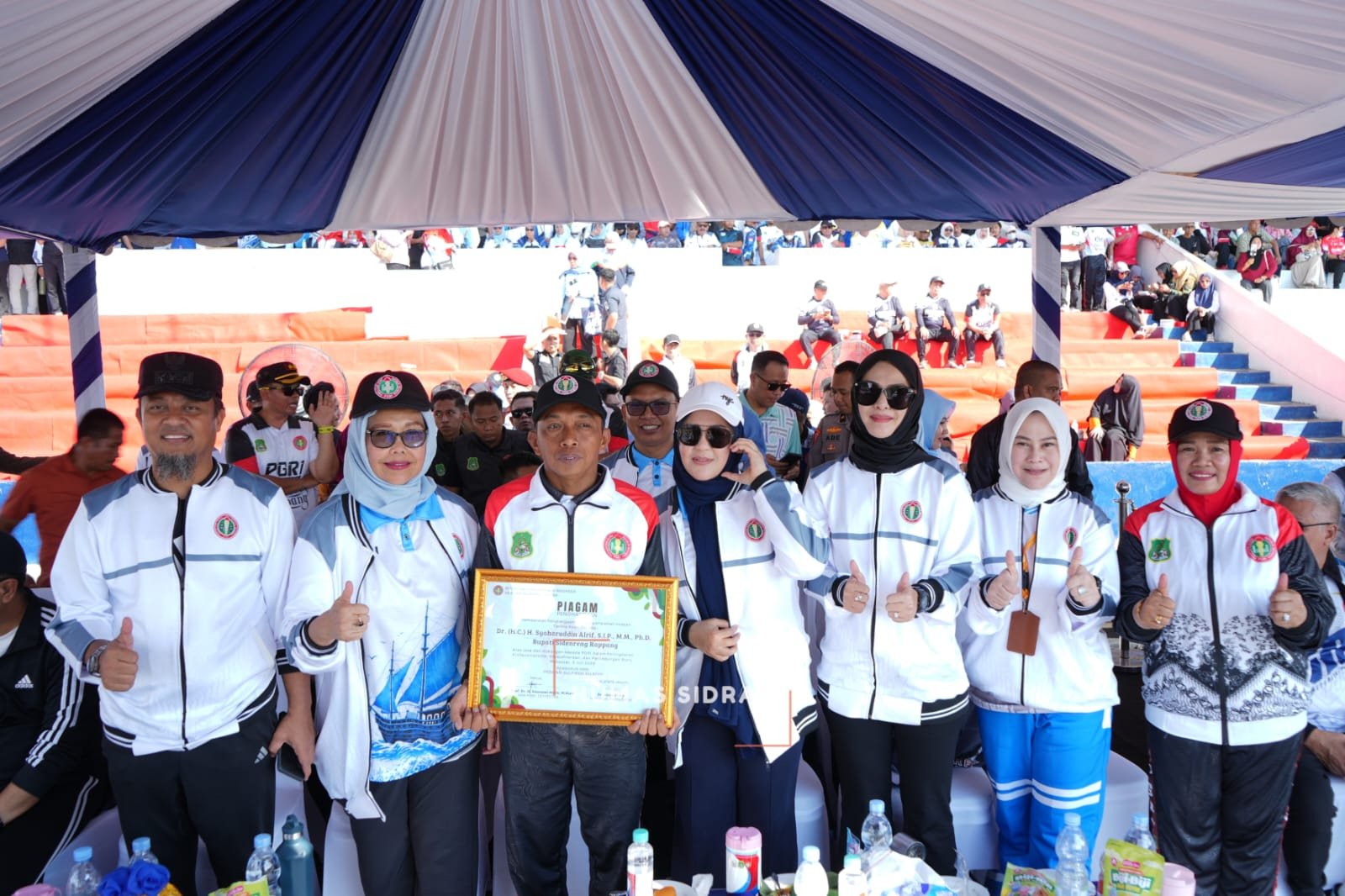 Wakil Bupati Sidrap Sambut Kedatangan Kontingen Porsenijar Sulsel, Ajak Junjung Persaudaraan dan Sportivitas