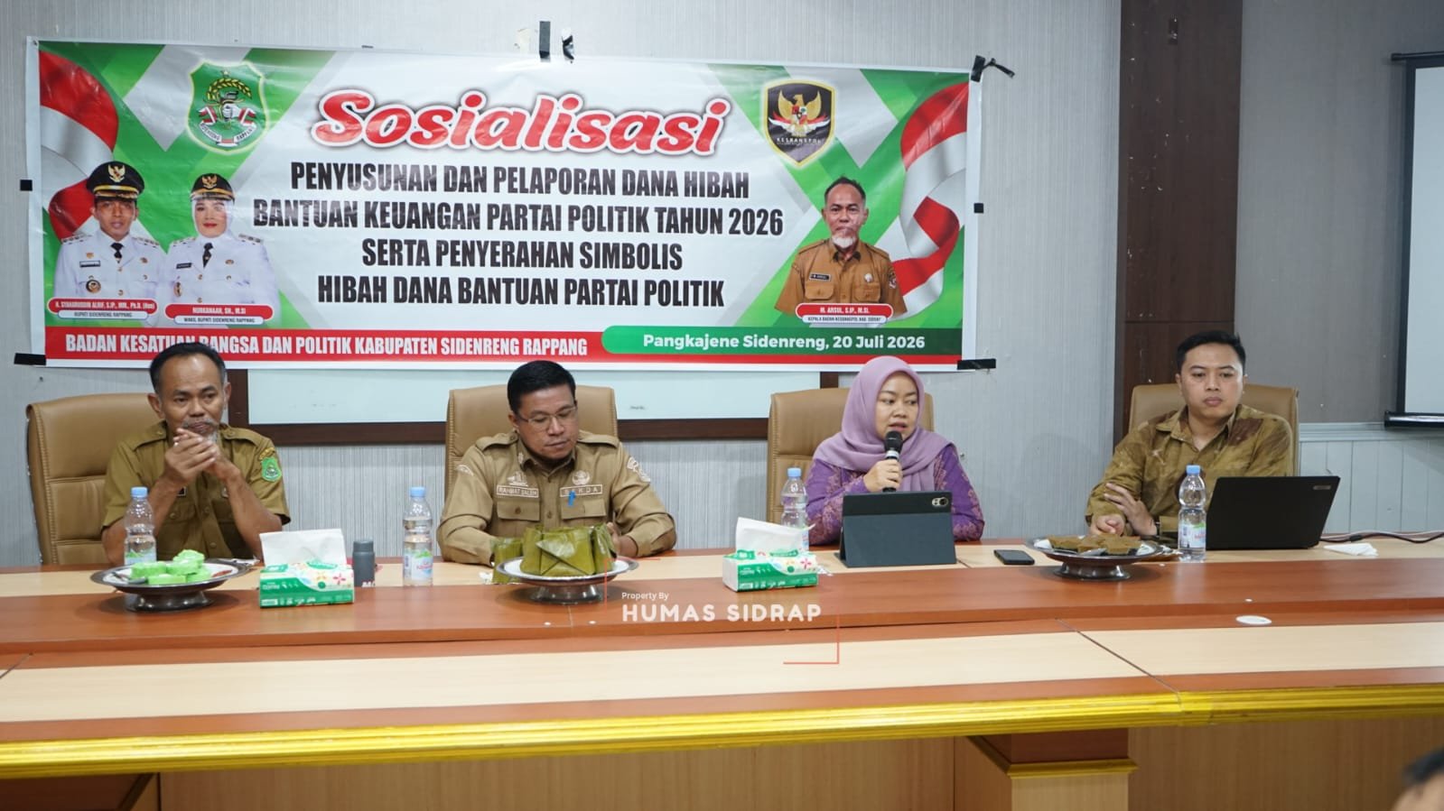 Tingkatkan Akuntabilitas Dana Parpol, Pemkab Sidrap Gelar Sosialisasi Penyusunan LPJ