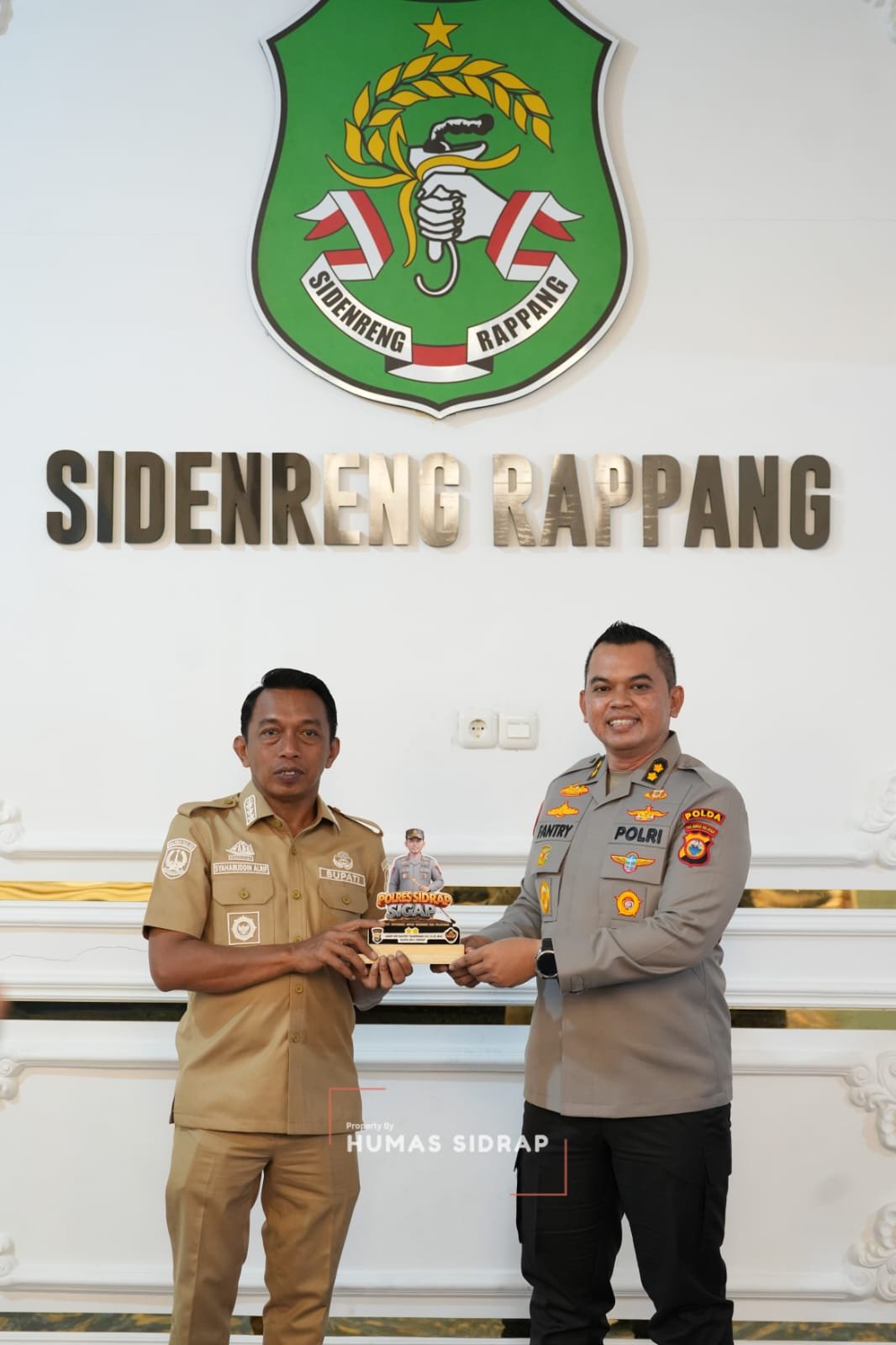 AKBP Fantry Taherong Pamit, Bupati Syaharuddin: Terima Kasih Sudah Jaga Sidrap Tetap Kondusif