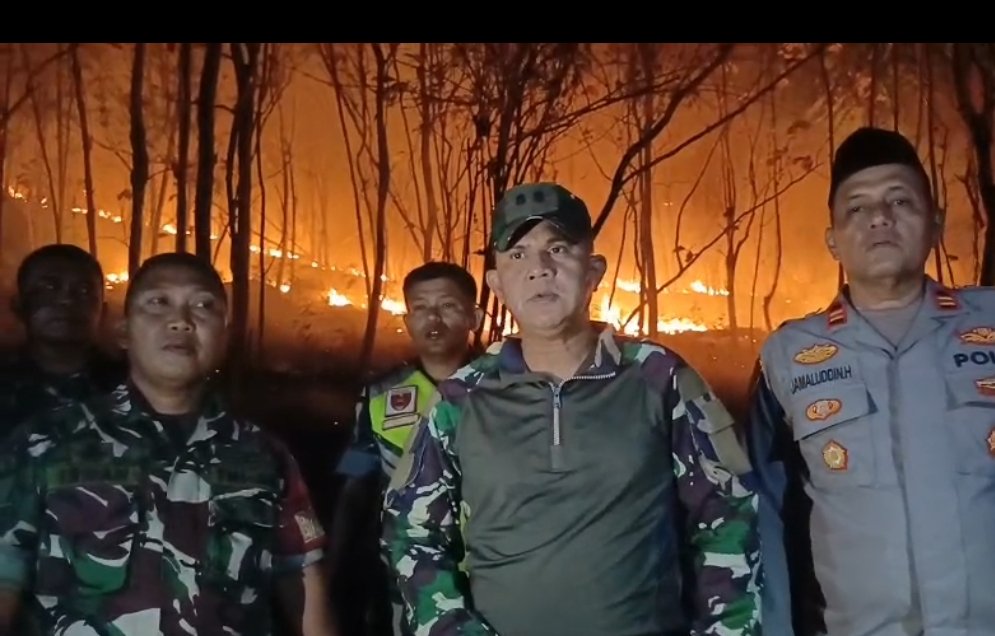 Tim Gabungan Padamkan Kebakaran Lahan Mattirotasi, Api Berhasil Dipadamkan