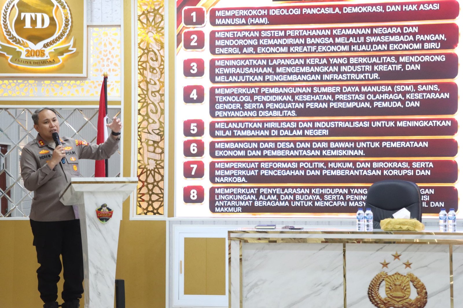 Kapolres Sidrap Paparkan Arah Kebijakan Melalui 3 Program Commander Wish