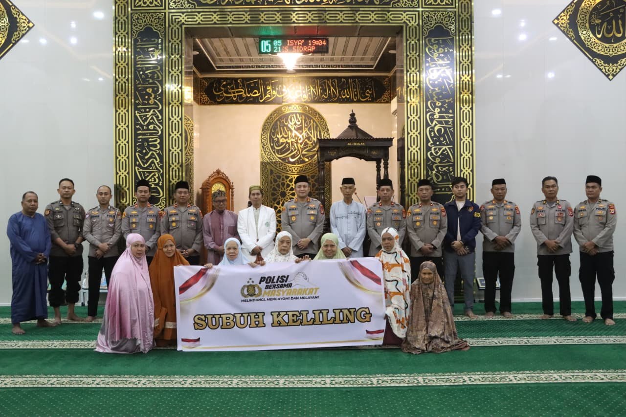 Perkuat Kamtibmas, Kapolres Sidrap Sambangi Masjid Lewat Subuh Keliling